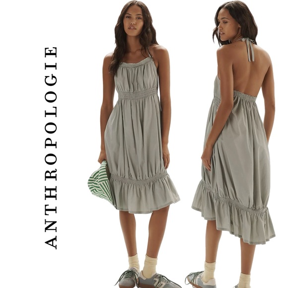 Anthropologie Daily Practice Tiered High-Low Midi Dress - Picture 1 of 6